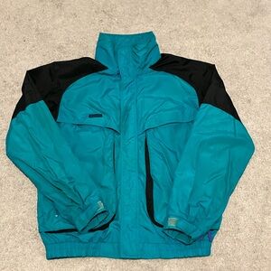 Columbia Men's Teal and Black Jacket Sz Tall L